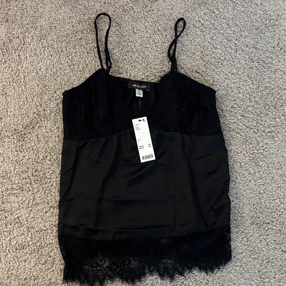 NWT Urban Outfitters Black Lace Cami